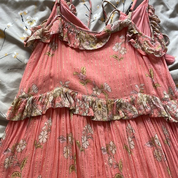 Spell and the gypsy midi maxi strappy Hendrix lurex sun dress ruffle boho - Picture 14 of 16